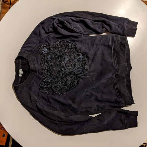 Kenzo black embroidered tiger sweatshirt - Picture 6 of 6
